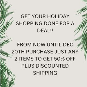 50% Off ANY 2 (non sale items) Until Dec 20